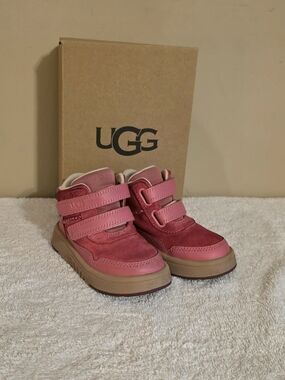 UGG Kids' Pink Suede High-Top Sneakers
